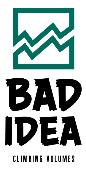 Bad Idea logo with a really nice crack in it.